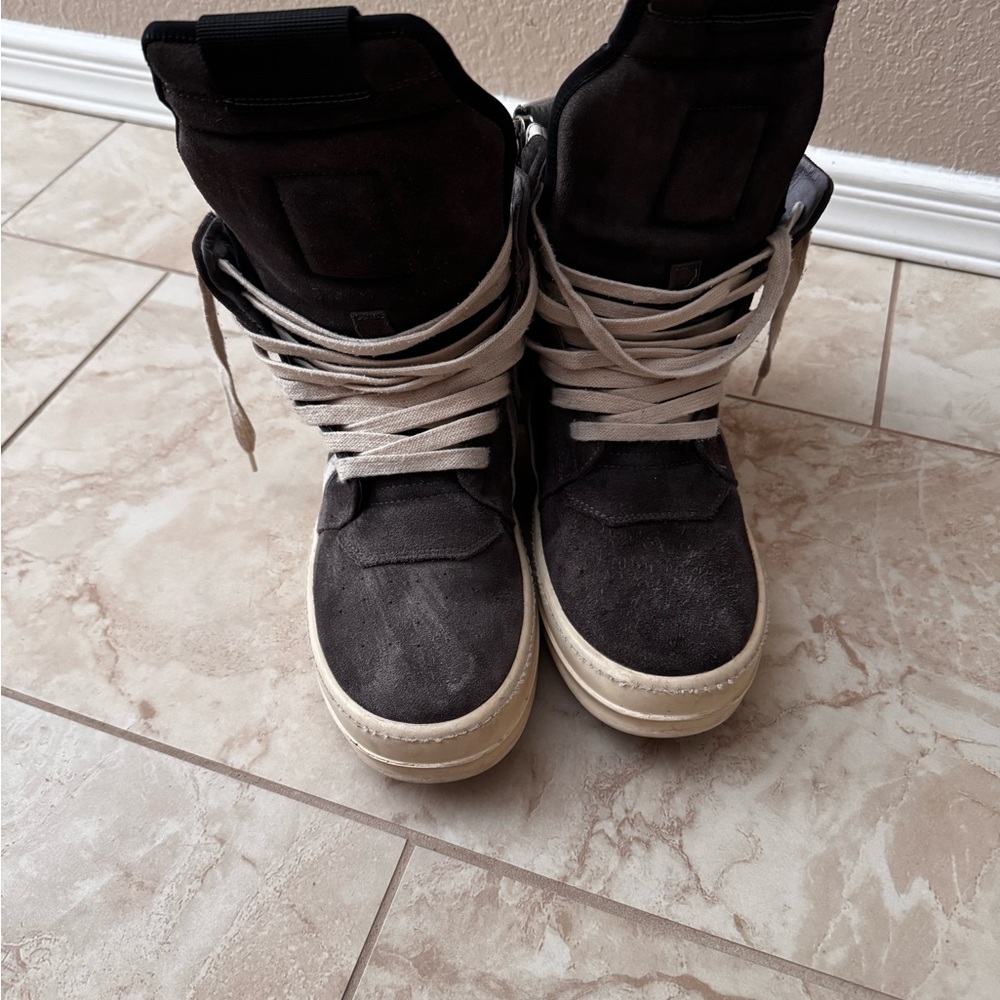 Rick Owens Geobaskets suede